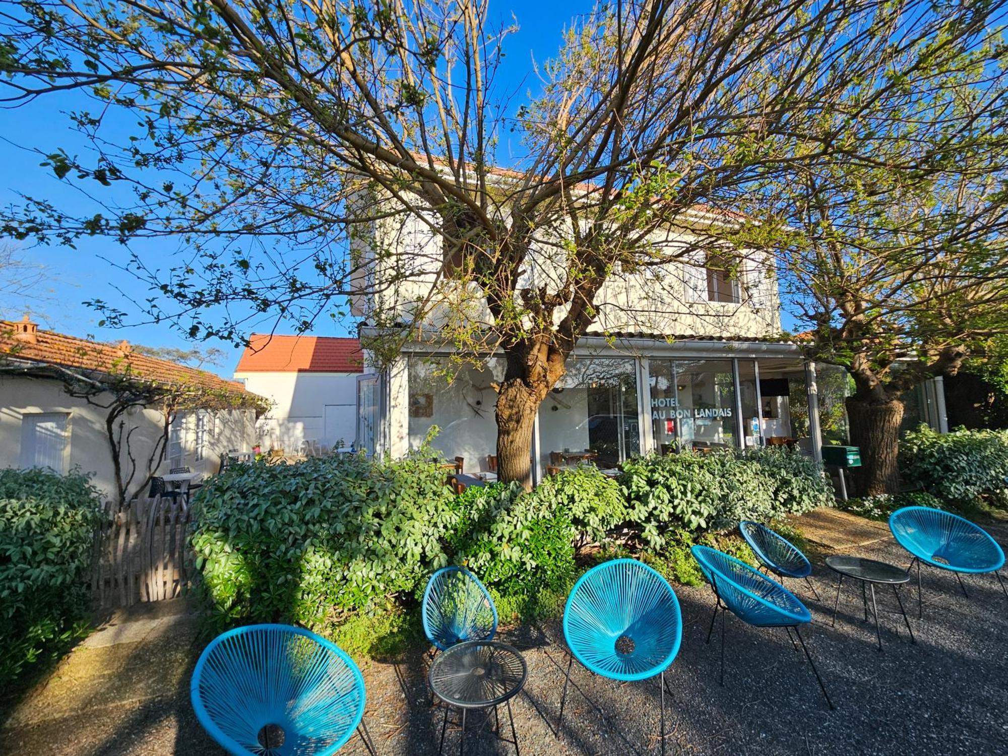 Hôtel Au Bon Landais Biscarrosse-Plage Exterior foto