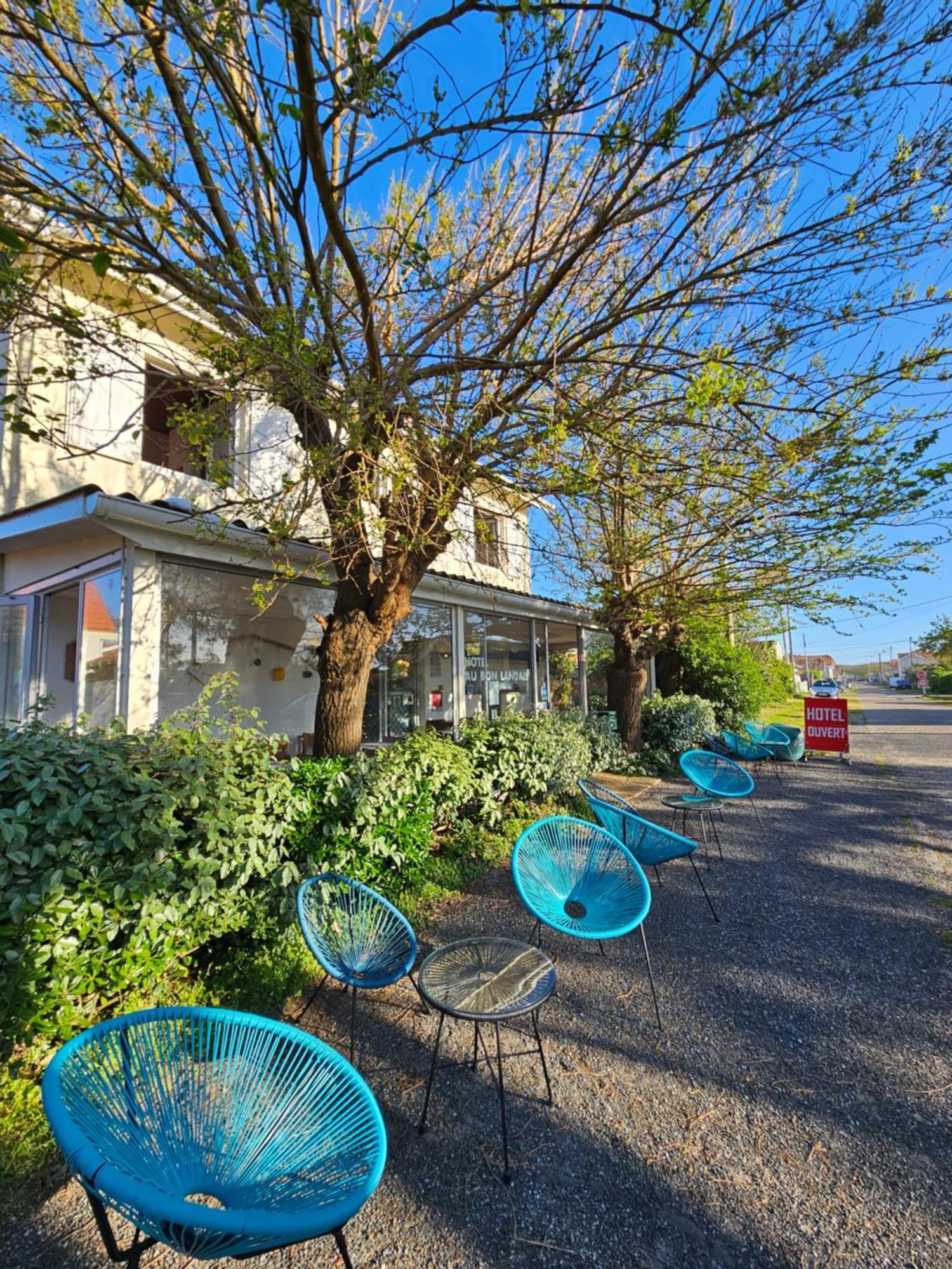 Hôtel Au Bon Landais Biscarrosse-Plage Exterior foto